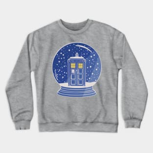 Tardis in a Snow Globe Crewneck Sweatshirt